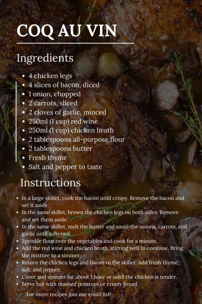 Cooking with Wine: Coq Au Vin