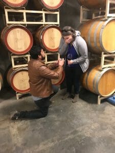 Denver wine tasting marriage proposal
